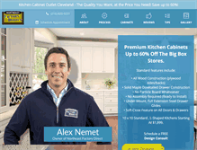 Tablet Screenshot of kitchencabinetoutletcleveland.com